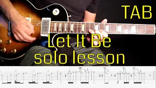 The Beatles - Let It Be solo lesson with tabs