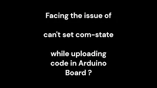 Windows 11 Arduino connection error fixed