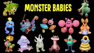 Monster Babies: Triple Element Monsters - All Sounds and Animations | Dawn of Fire: Continent