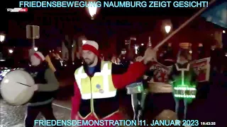 Naumburg zeigt Gesicht- das Original. Friedensdemonstration am 11.01.2023