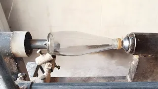 Woodturning - The Drink Bottle - Awesome idea to re-use Glass