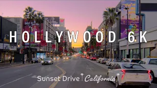 Driving Hollywood Hills & Sign Universal Studios Griffith Observatory Beverly Hills Los Angeles 6K