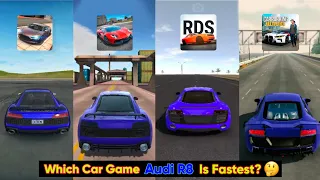 AUDI R8 SPEED TEST 😱😱 IN || EXTREME CAR DRIVING SIMULATOR || UCDS || RDS || CPM