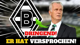 🚨DRINGEND! GLADBACH-PRÄSIDENT MACHT WICHTIGES VERSPRECHEN! Neuigkeiten von BORUSSIA M'GLADBACH⚽⚫⚪🟢