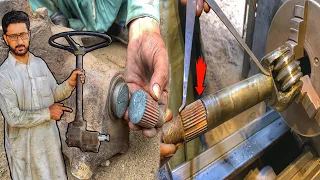 An easy way to repair a truck's steering box shaft when it breaks in the middle of the road