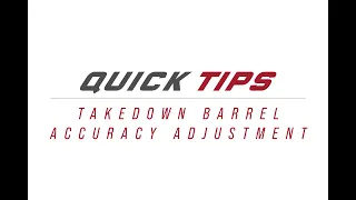 Quick Tips - Adjusting your X-Ring Takedown barrel into your 10/22® receiver for best accuracy.