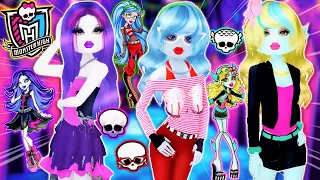 Recreating MONSTER HIGH Characters *AGAIN* In DRESS TO IMPRESS! Ghoulia, Lagoona & More ROBLOX