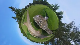 360 view Foxwood Open 2024 - Disc Golf - ambient shot - holes 3, 4 and 14 white.