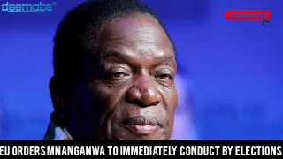 Mwonzora In Trouble As EU Orders Mnanganwa To Conduct By elections Immediately