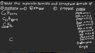 How to write the molecular and structural formula||organic chemistry..
