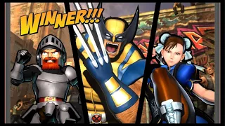 Ultimate Marvel vs Capcom 3 arcade.Wolverine -Arthur -Chun li.