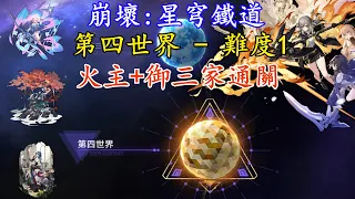 【崩壞:星穹鐵道】-【模擬宇宙】- 【第四世界 - 難度1】【火主+御三家通關】