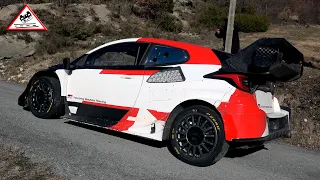 Test Day Sébastien Ogier | Toyota Yaris GR Rally1 | Pre Rallye Monte-Carlo 2023 [Passats de canto]