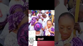 You Won’t Believe How Ooni of Ife’s 5th Wife, Shakes It on the Dance Floor On Their Wedding