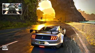 The Crew Motorfest Ford Mustang Shelby GT500 [ Steering Wheel Gameplay ] 4K UHD