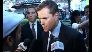 Matt Damon interview at Bourne Ultimatum premiere