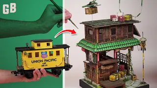 Turning a toy train into a sci fi post office | Beyond the Blight