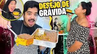 LUCAS REALIZANDO O DESEJO DE GRÁVIDA DA JERU - BOLO DE CENOURA | Blog das irmãs