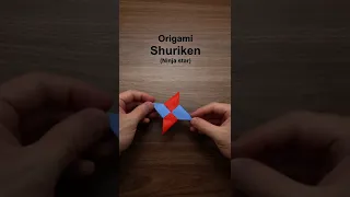 How to make an origami Shuriken - Ninja Star #shorts