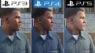 GTA V | PS3 VS PS4 VS PS5 Graphics | Comparison