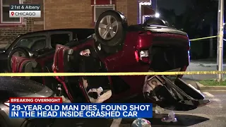 Man found in rolled-over vehicle had been shot in head: CPD