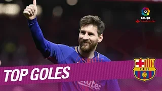 TOP Goals FC Barcelona LaLiga Santander 2017/2018