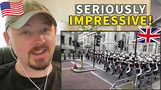 American Reacts to Royal Marines Beating Retreat