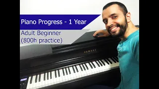 Piano Progress - 1 Year (Adult Beginner)