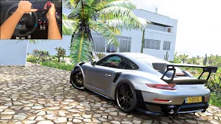 900HP Porsche 911 GT2 RS - Forza Horizon 5 | Logitech g29 gameplay 4K