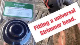 Fitting a universal strimmer head