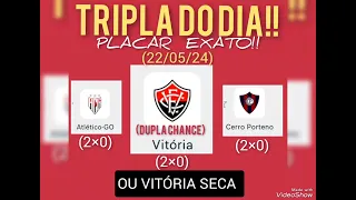 PALPITES  E  PLACARES DA RODADA - COPA DO BRASIL  - QUARTA-FEIRA (22/05/24) - BILHETE PRONTO  -