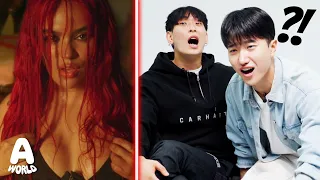 Korean Boys React to KAROL G, Maldy - GATÚBELA MV