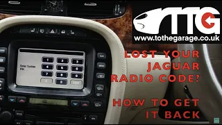 BLU 5. Lost your Jaguar radio code / pin code?  How to get it back! for x350 x358 XK8 etc