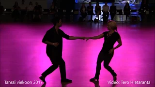 Jordan Frisbee & Tatiana Mollmann, West Coast Swing Dance Show,Tanssi vieköön 2017,Helsinki, Finland
