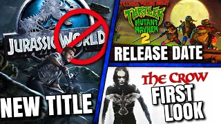 Jurassic World 4 Title, TMNT 2 Release Date, The Crow First Look & MORE!!