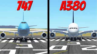 Infinite flight: A380 vs B747