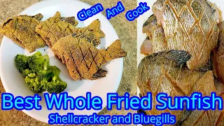 Bluegill Clean And Cook - Shellcracker Clean And Cook - Whole Fish and Fillet Fish Clean And Cook
