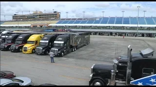 NASCAR haulers roll into Homestead-Miami Speedway