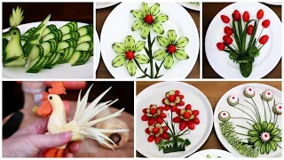 7 Super Salad Decoration Ideas for Hotel & Restaurant Party Garnishing School Competition