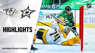 Predators @ Stars 1/24/21 | NHL Highlights