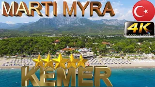 4K KEMER MARTI MYRA HOTEL 2024 TEKIROVA GOOD BEACH RESORT ANTALYA TURKEY