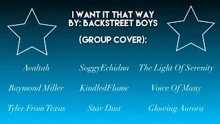 I Want It That Way ~ Backstreet Boys (Large Group Cover)