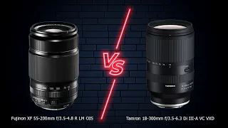 Test Len Fujinon XF 55-200 vs Tamron 18-300 For fujifim