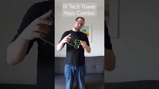 lil Tech Tower Yoyo Trick Combo - #yoyotricks #yoyo #gr33nrobot #yoyoing #shorts #intermediate