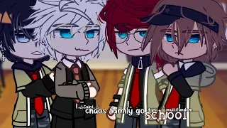 chaos family go to school || multifandom family || gacha club || ☆.saint☆