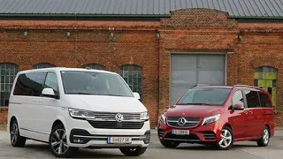 2023 VW T6.1 vs Mercedes V-Class, T6.1 vs V-Class, Mercedes vs VW - Exterior, Interior, Test Drive!