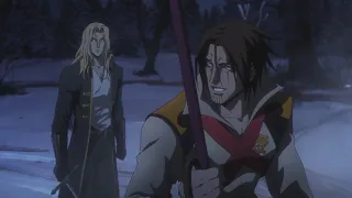 Alucard Trevor and Sypha VS Night Creatures