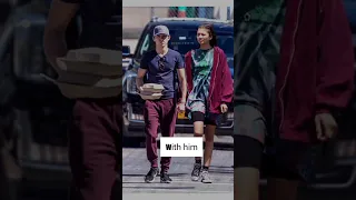 Zendaya with vs without Tom Holland ❤️ #shorts #zendaya #tomholland #spiderman #fashion #streetstyle