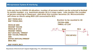 Counter Programming using Timer  in PIC18F Microcontroller || How events are counted in PIC18F