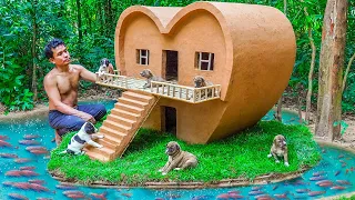 Dog rescue and build Loving Dog House - Build House for Puppies